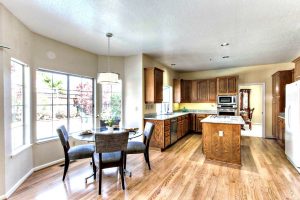 Kitchen - Island, Cabinets, Appliances, Dining Table